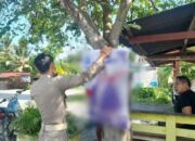 Satpol PP Kec. Wotu Tertibkan Puluhan Banner di Pohon
