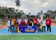 Diikuti 8 Club, Camat Mangkutana Buka Liga Voli Seselemba Desa Teromu