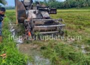 Satu Unit Combine Kubota Ludes Terbakar di Pancakarsa, Sementara Motif Kejadian Masih Dalam Penyelidikan Polisi