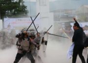 Polres Lutim Simulasi Penanganan Kericuhan Jelang Pilkada 2024