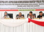 Latpra Ops Polres Luwu Timur, Sukmawati Suaib Paparkan Mekanisme Penanganan Pelanggaran di Bawaslu