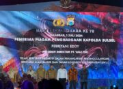 Terlibat Aktif Penanganan Bencana Banjir Luwu, Polda Sulsel Berikan Penghargaan ke CEO PT Vale