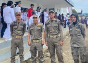 Personil Satpol PP Luwu Timur Pengamanan Acara Pengukuhan dan Pelantikan Perpanjangan Masa Jabatan Kepala Desa dan Anggota BPD Se- Luwu Timur