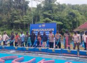 Bea Cukai Malili Gelar Pemusnahan Barang Ilegal