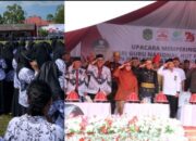 Memasuki Masa Tenang Pilkada, Bupati Lutim Mengumpulkan Guru dan Tenaga Kesehatan di Lapangan Dinas Pendidikan 