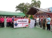 Semarak HUT Bhayangkara ke-79, Polres Luwu Timur Gelar Jalan Sehat Bareng Warga