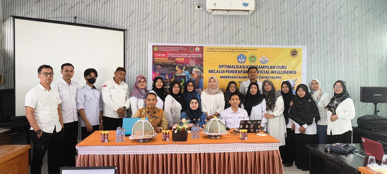 Guru MAN Palopo Antusias Ikuti Pelatihan AI Bersama FTKOM UNCP