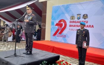 HUT Bhayangkara ke-79, Kapolres Luwu Timur Tegaskan Komitmen Presisi dan Pamit Tugas ke Morowali