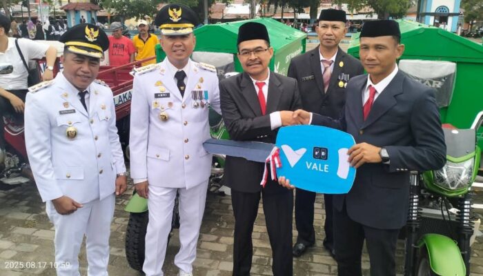 Perkuat Sinergi Lingkungan dan Komunitas di HUT ke-80 RI, PT Vale Berikan Solusi Pengelolaan Sampah di Kolaka