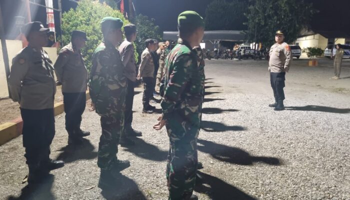 Personel Gabungan Gelar Patroli, Antisipasi Gangguan Kamtibmas di Mangkutana