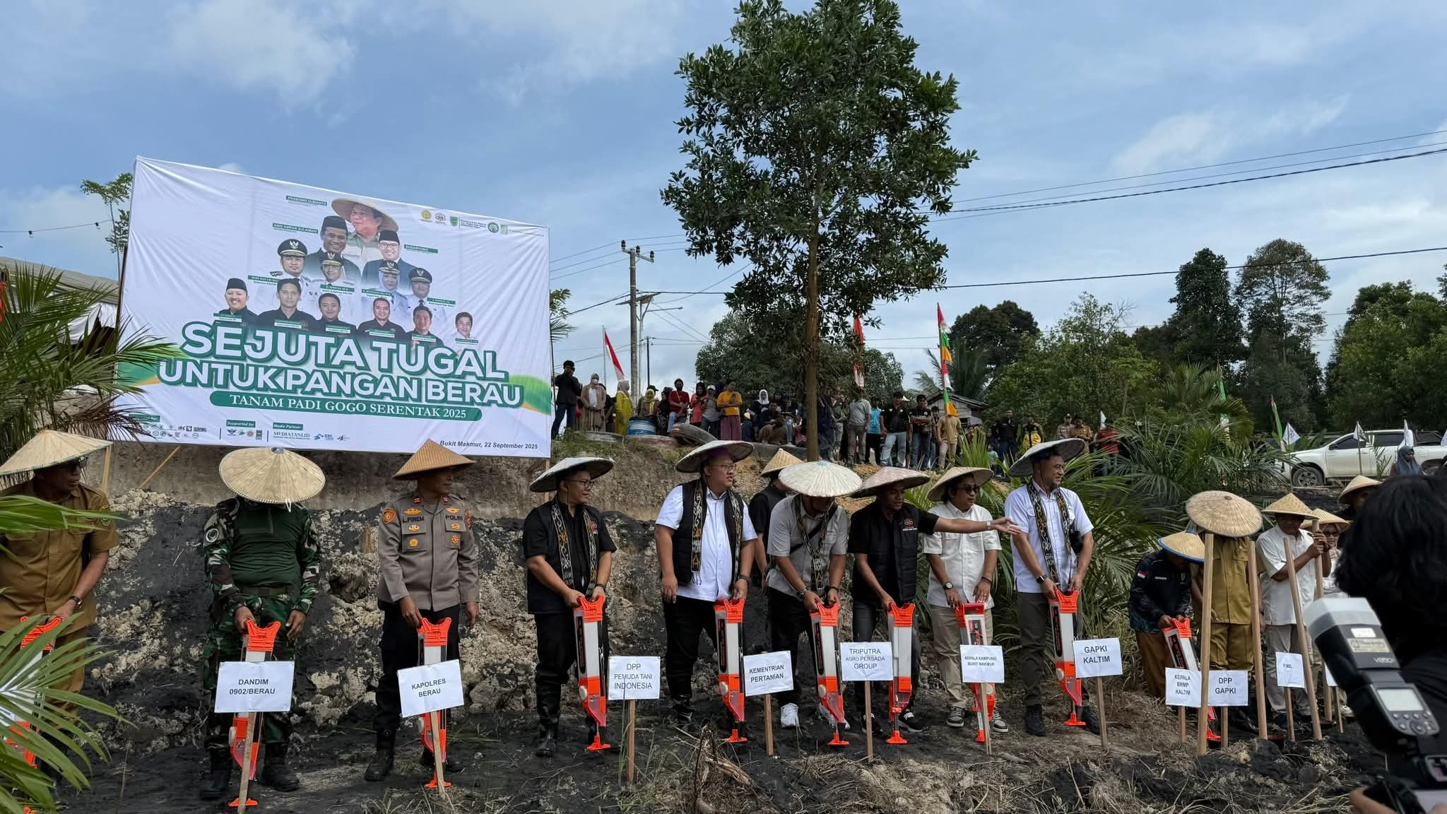 Gerakan Sejuta Tugal di Berau, Pemuda Tani Indonesia Tanam Padi Gogo 2025