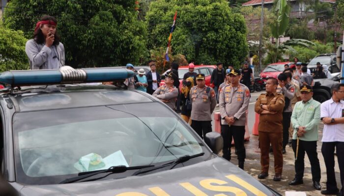 Tak Hanya Kawal, Begini Cara Humanis Kapolres Luwu Timur Hadapi Massa Aksi AMPERA