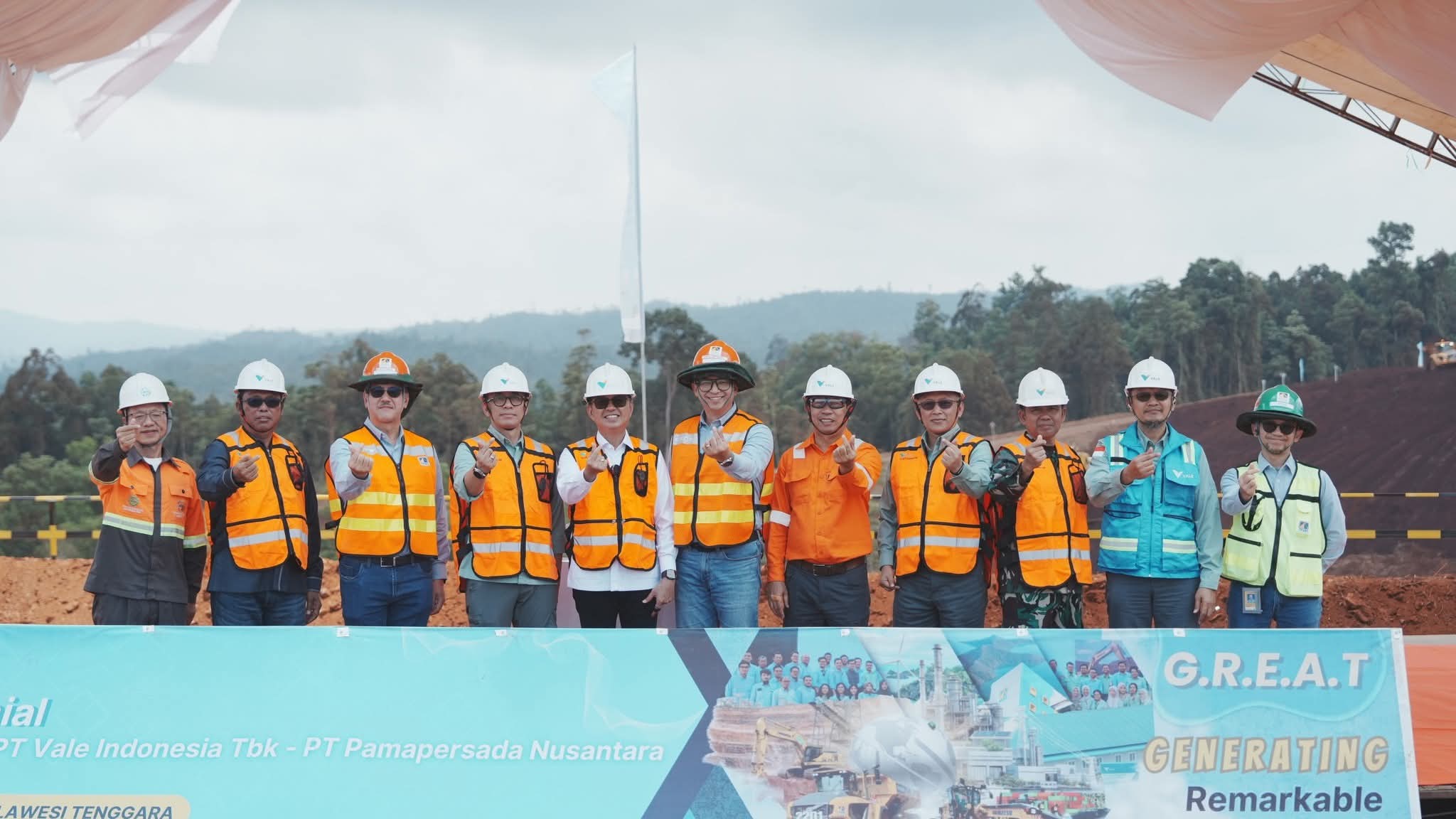 Teguhkan Komitmen Keberlanjutan di Pomalaa, PT Vale dan PAMA Gelar First Digging Ceremony