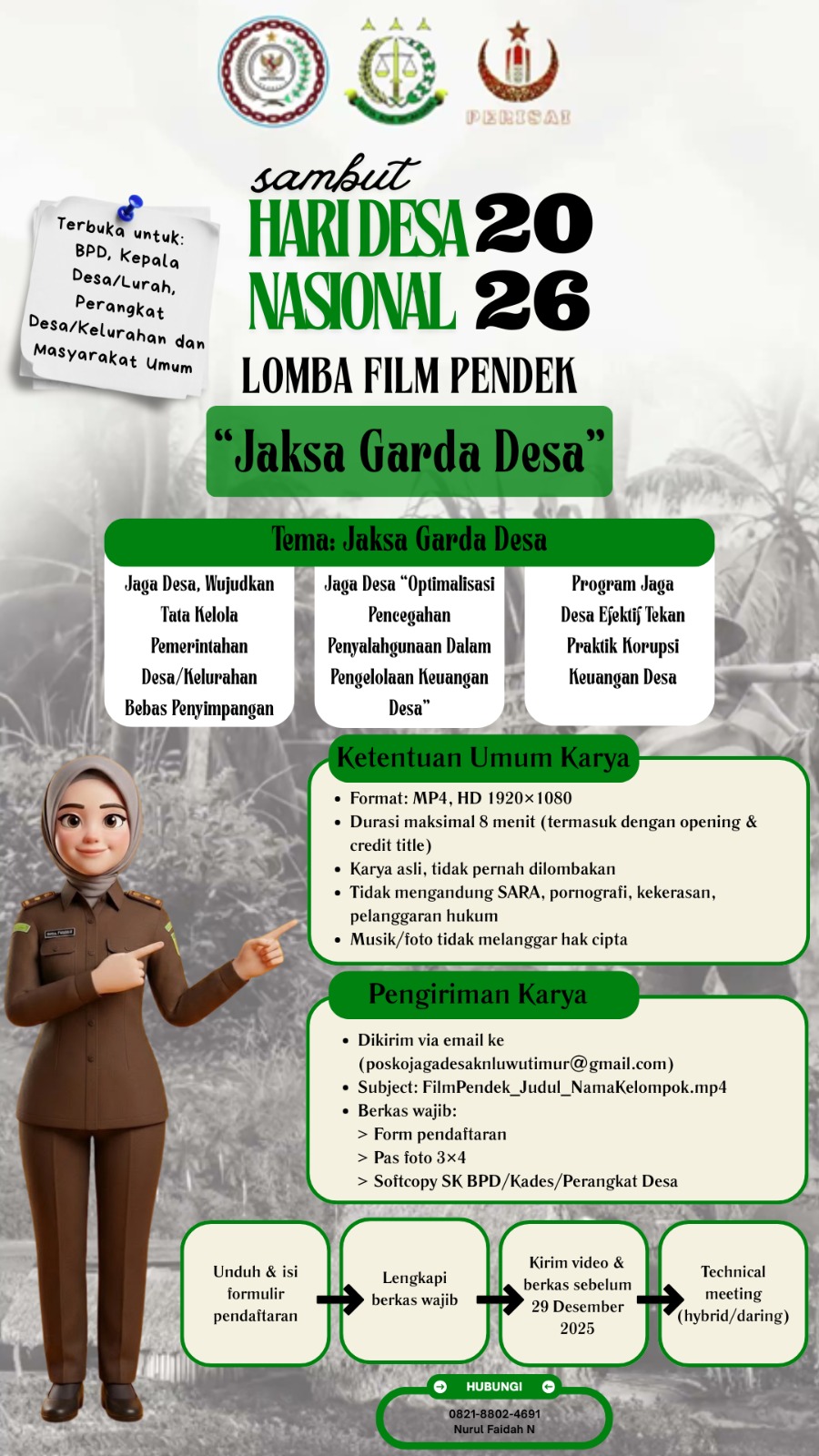 Kejaksaan Negeri Luwu Timur Gelar Film Pendek Bertema “Jaksa Garda Desa” dalam Rangka Hari Desa Nasional 2026
