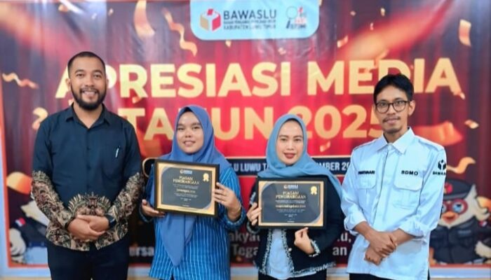 Bawaslu Luwu Timur Apresiasi 30 Media Online atas Kontribusi Pemilu