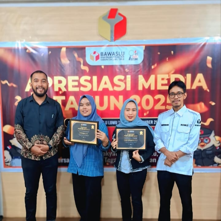 Bawaslu Luwu Timur Apresiasi 30 Media Online atas Kontribusi Pemilu