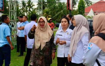 Wabup Puspawati Husler Dampingi Bupati IBAS Tinjau Lokasi Pelaksanaan MTQ ke-XI di Tomoni Timur