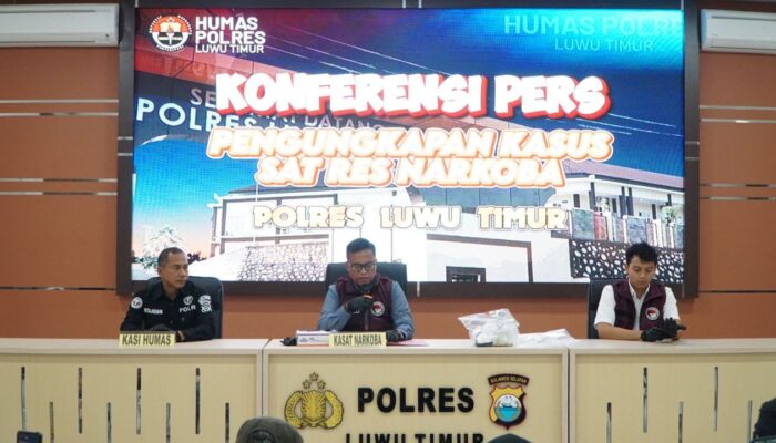 Tahun 2025 Polres Luwu Timur Amankan Ratusan Pelaku Penyampaian Narkoba