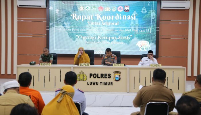 Rakor Lintas Sektor Operasi Ketupat 2026 Digelar, Lutim Siap Amankan Arus Mudik Lebaran