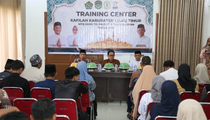 Mantapkan Persiapan, Sekda Lutim Buka Training Center Kafilah MTQ Tingkat Sulsel