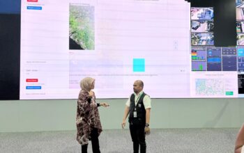 Matangkan Peluncuran Aplikasi Aduan dan Layanan Darurat 112, Kominfo Lutim Kunjungi War Room Kota Makassar