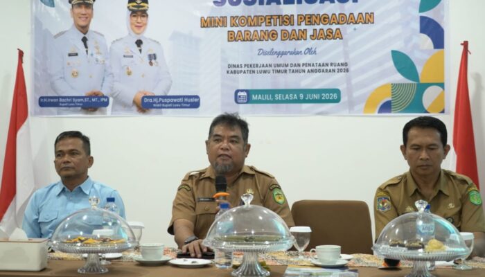 Perkuat Tata Kelola PBJ, Pemkab Lutim Gelar Sosialisasi Minikom